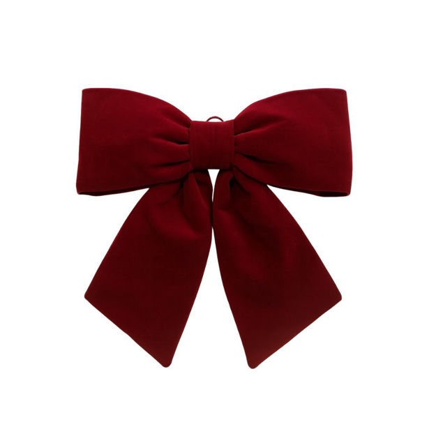 Slika Mašna dekorativna 30x38cm;pliš; t.Crvena