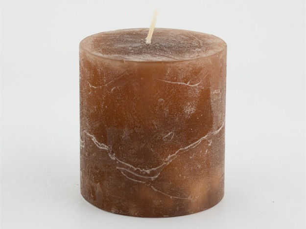 Slika Svijeća frost 6,8xh7,2cm - smeđa