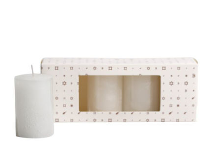 Slika Svijeća frost 5x7.5cm. , 4kom. - bijela