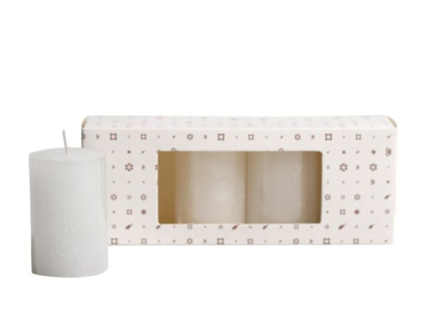 Slika Svijeća frost 5x7.5cm. , 4kom. - bijela