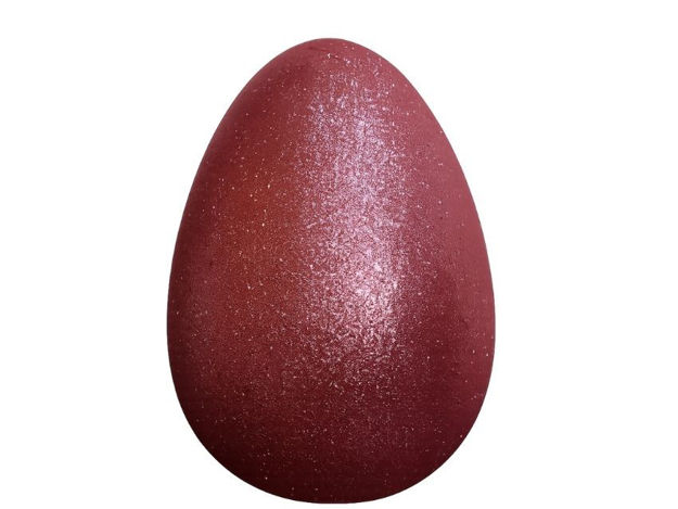 Slika Jaje dekorativno 15cm; gliter; roza