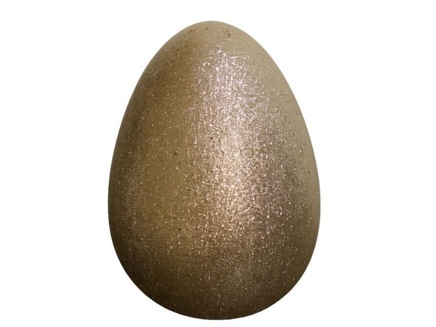 Slika Jaje dekorativno 15cm; gliter; zlatna