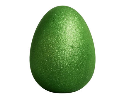 Slika Jaje dekorativno 15cm; gliter; zelena