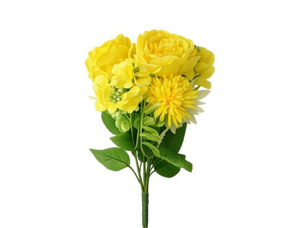 Slika Buket mix cvijeća 32 cm; žuta