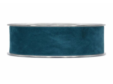 Slika Traka dupli pliš 25mm/7m smoke plava 59