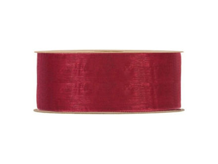 Slika Traka organdi 40mm/20mt; bordo 24
