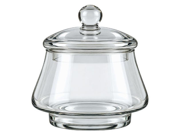 Slika Posuda staklo s poklopcem d17 h17cm; transparent