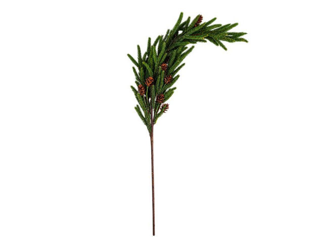 Slika Grana bora s šIškama 91cm; zelena