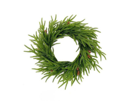 Slika Vijenac bora s šIškama 50cm; zelena