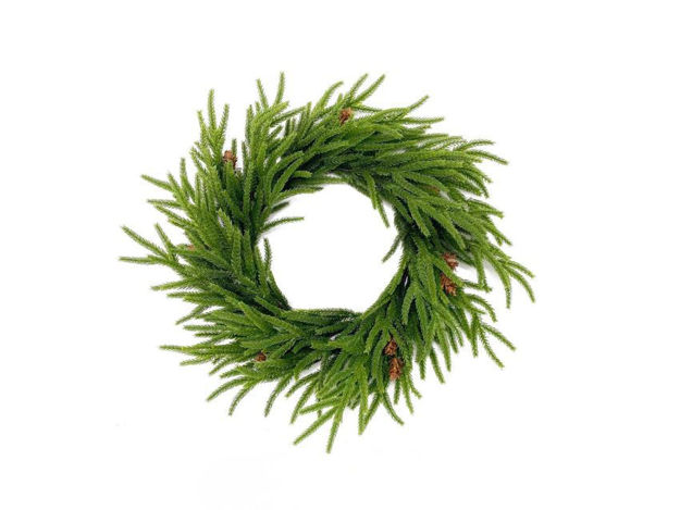 Slika Vijenac bora s šIškama 50cm; zelena