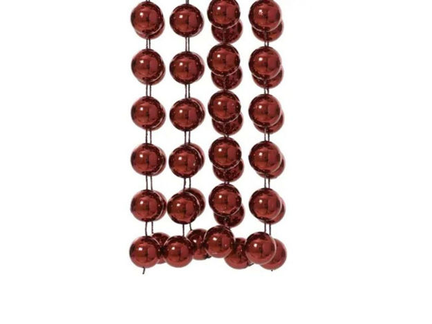 Slika Girlanda perlice 2cm x 270cm: crvena