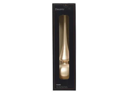 Slika Stakleni vrh za bor d6cm x h26cm; pearl