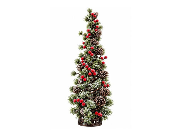 Slika Bor dekorativni sa šIškama I bobicama 48cm.