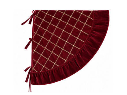 Slika Suknjica za bor d100cm; burgundy