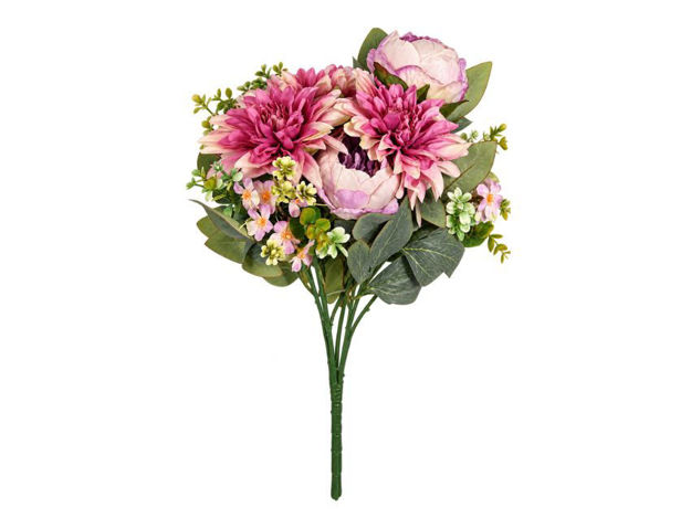 Slika Buket dalia/peonija 54 cm; sv.ljubičasta