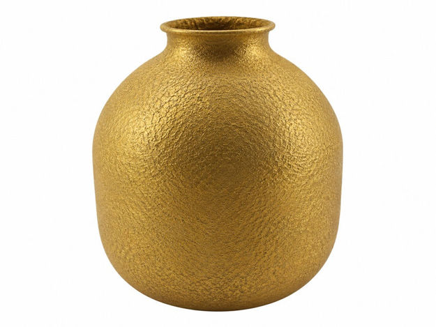 Slika Vaza metalna 15x16cm; zlatna
